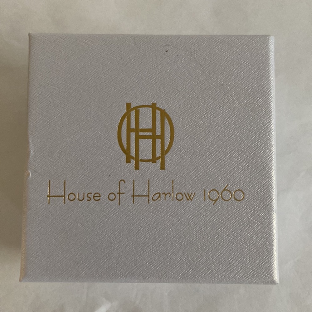 HOUSE OF HARLOW 1960 Silver Tone Huggie Hoop Earrings Chunky NIB - Picture 4 of 8